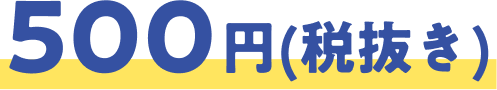 500円(税抜き)